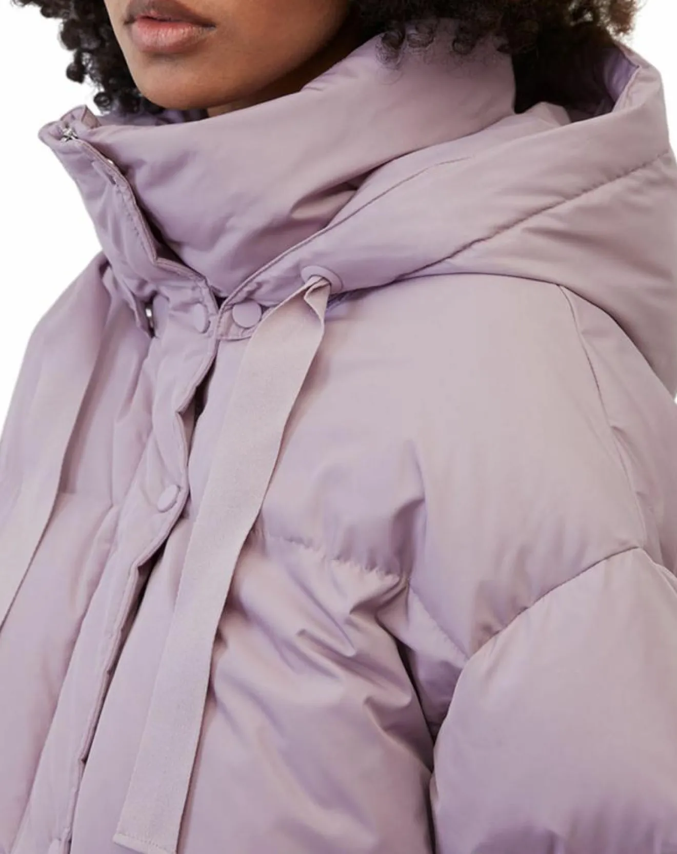 Femme Marc O'Polo Doudoune courte à capuche violet clair