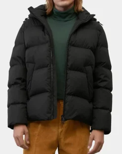 Homme Marc O'Polo Doudoune courte à capuche Puffer noire