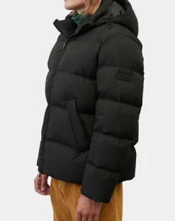 Homme Marc O'Polo Doudoune courte à capuche Puffer noire