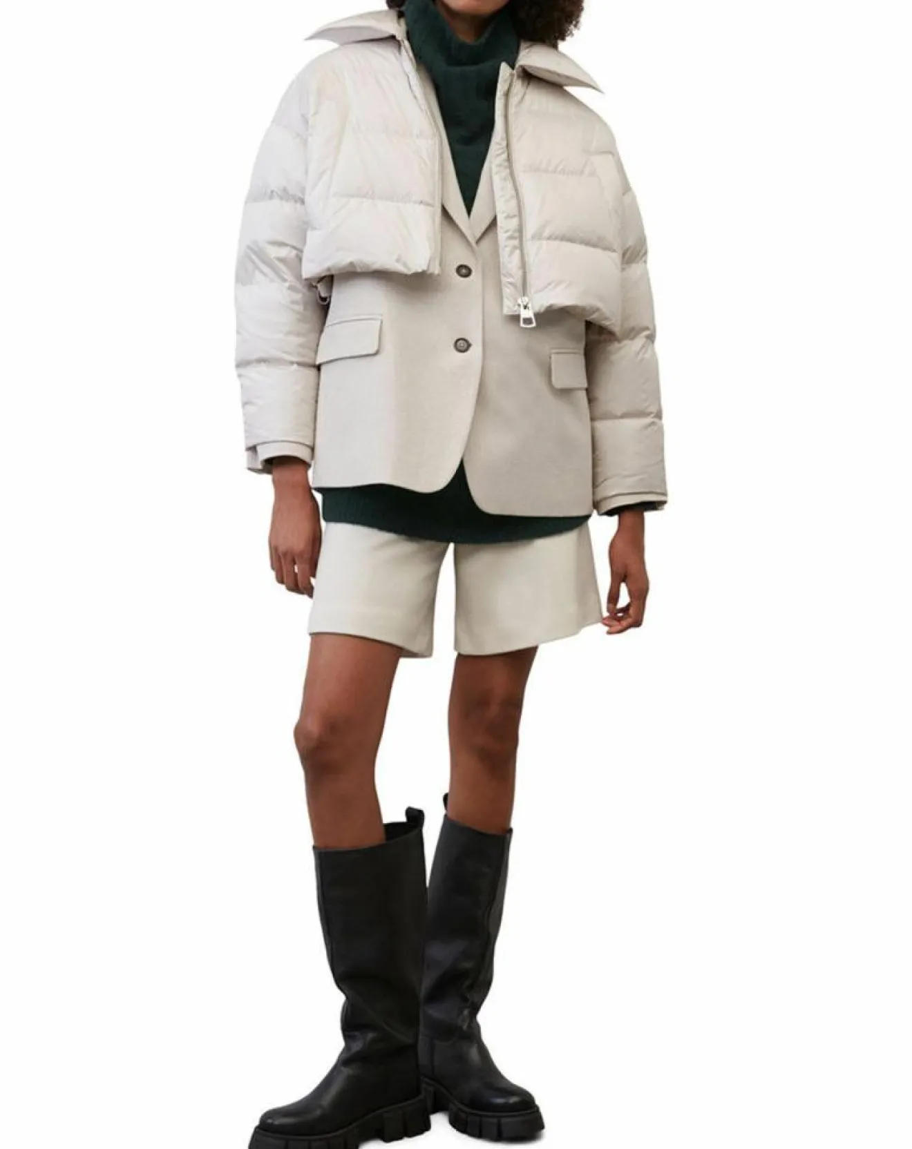 Best Marc O'Polo Doudoune Cropped écrue
