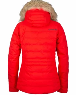 Femme Degré 7 Doudoune de ski Traqui fausse fourrure incandescent