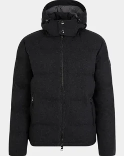 Hackett London Doudoune en Flanelle Puffer gris foncé
