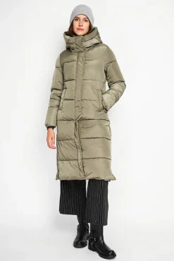 Femme Assuili Doudoune longue kaki