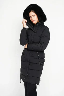 Femme Assuili Doudoune longue noire