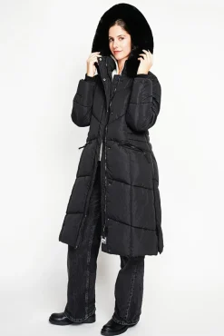 Femme Assuili Doudoune longue noire