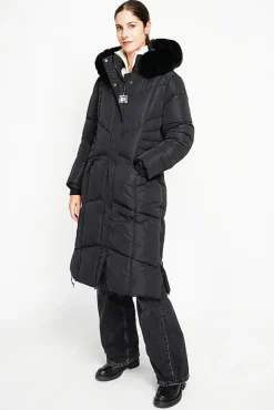 Femme Assuili Doudoune longue noire