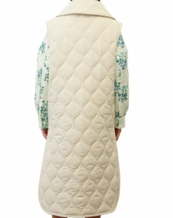 Femme Marc O'Polo Doudoune longue sans manches padded beige