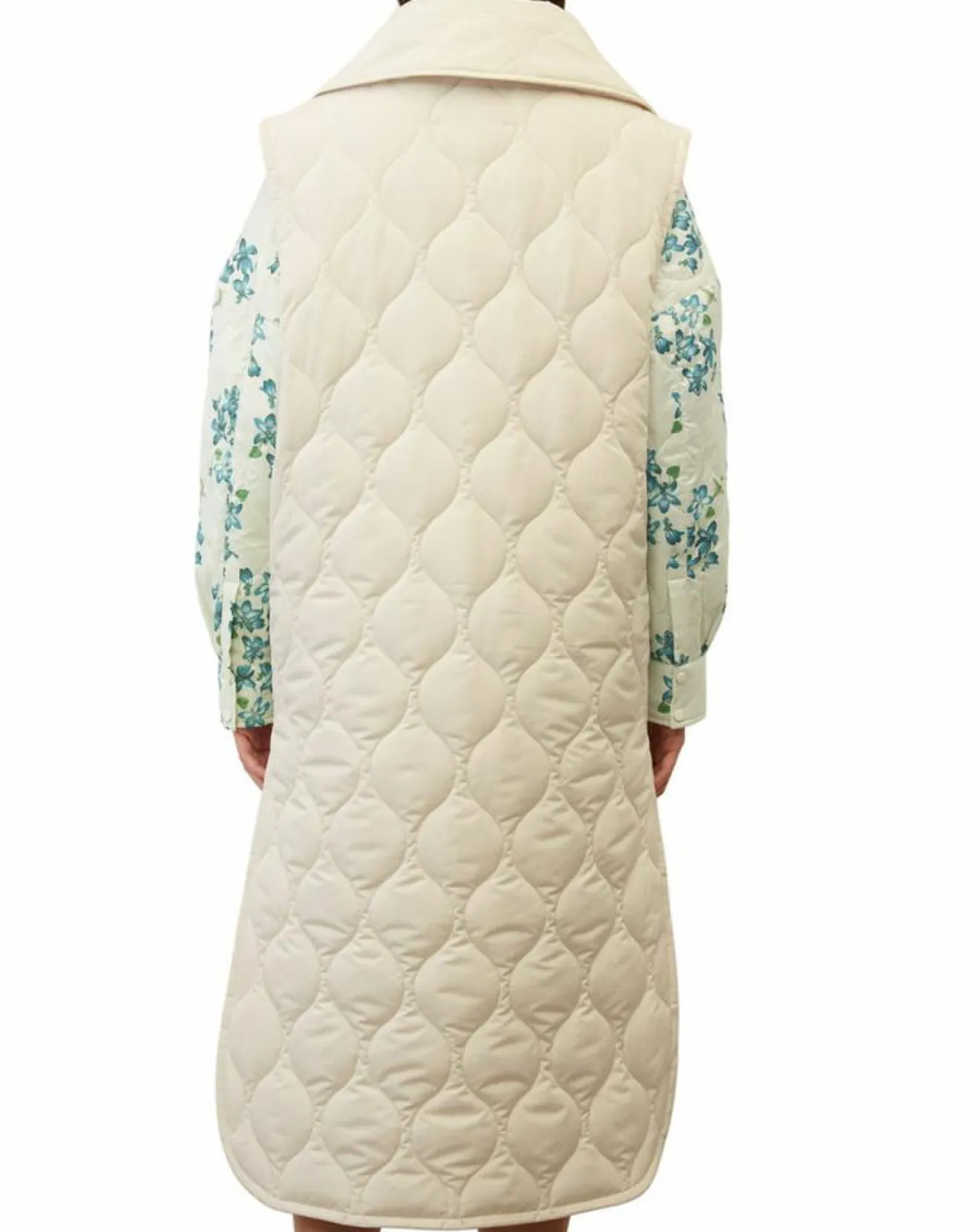 Femme Marc O'Polo Doudoune longue sans manches padded beige