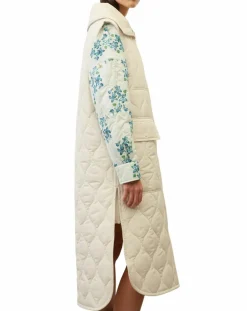 Femme Marc O'Polo Doudoune longue sans manches padded beige