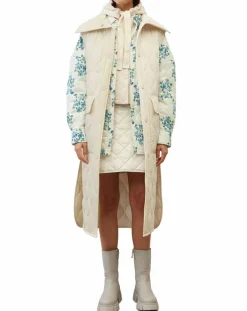 Femme Marc O'Polo Doudoune longue sans manches padded beige