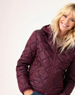 Femme Indies Doudoune Malia prune