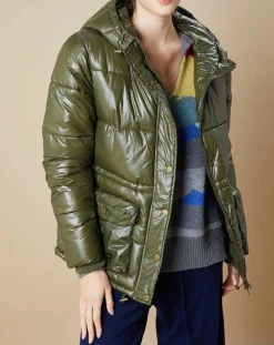 Best Belair Doudoune Poinsetta kaki