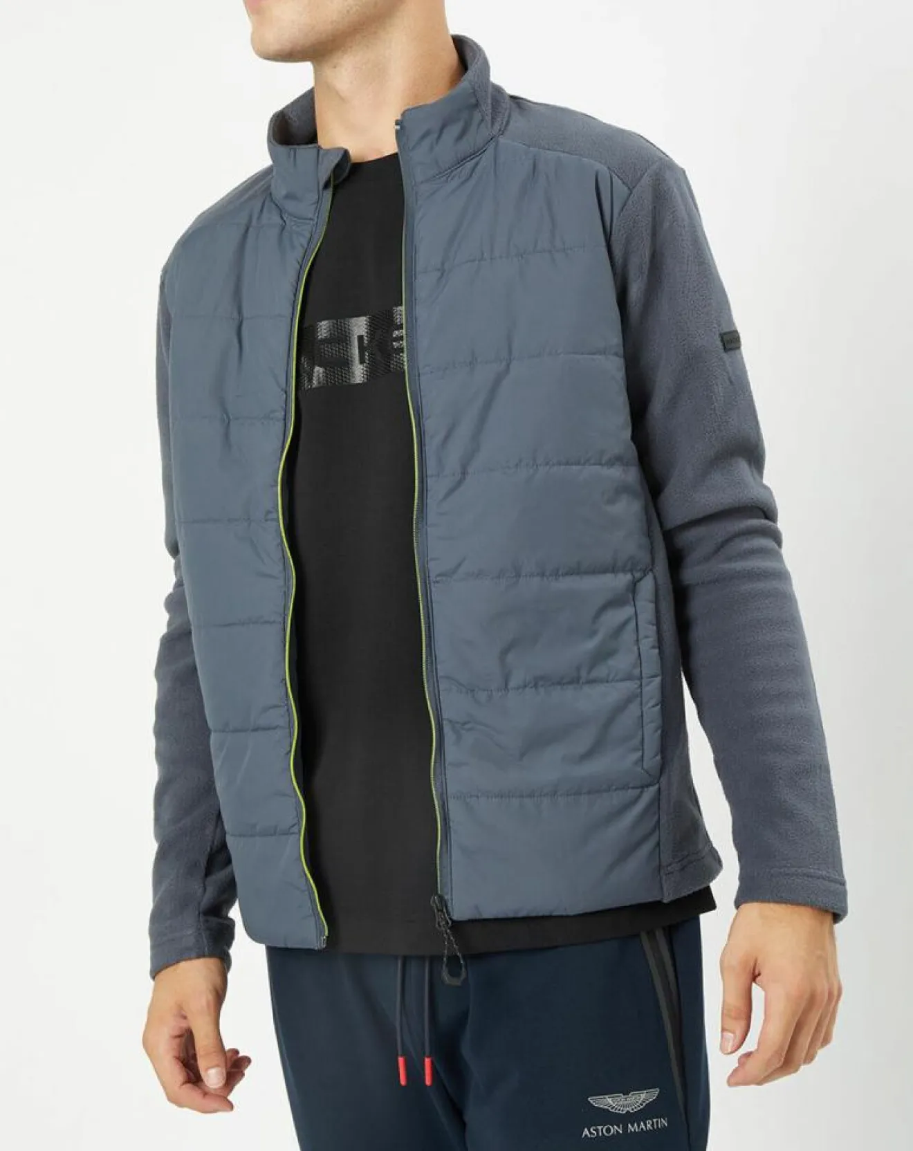 Homme Hackett London Doudoune polaire gris foncé