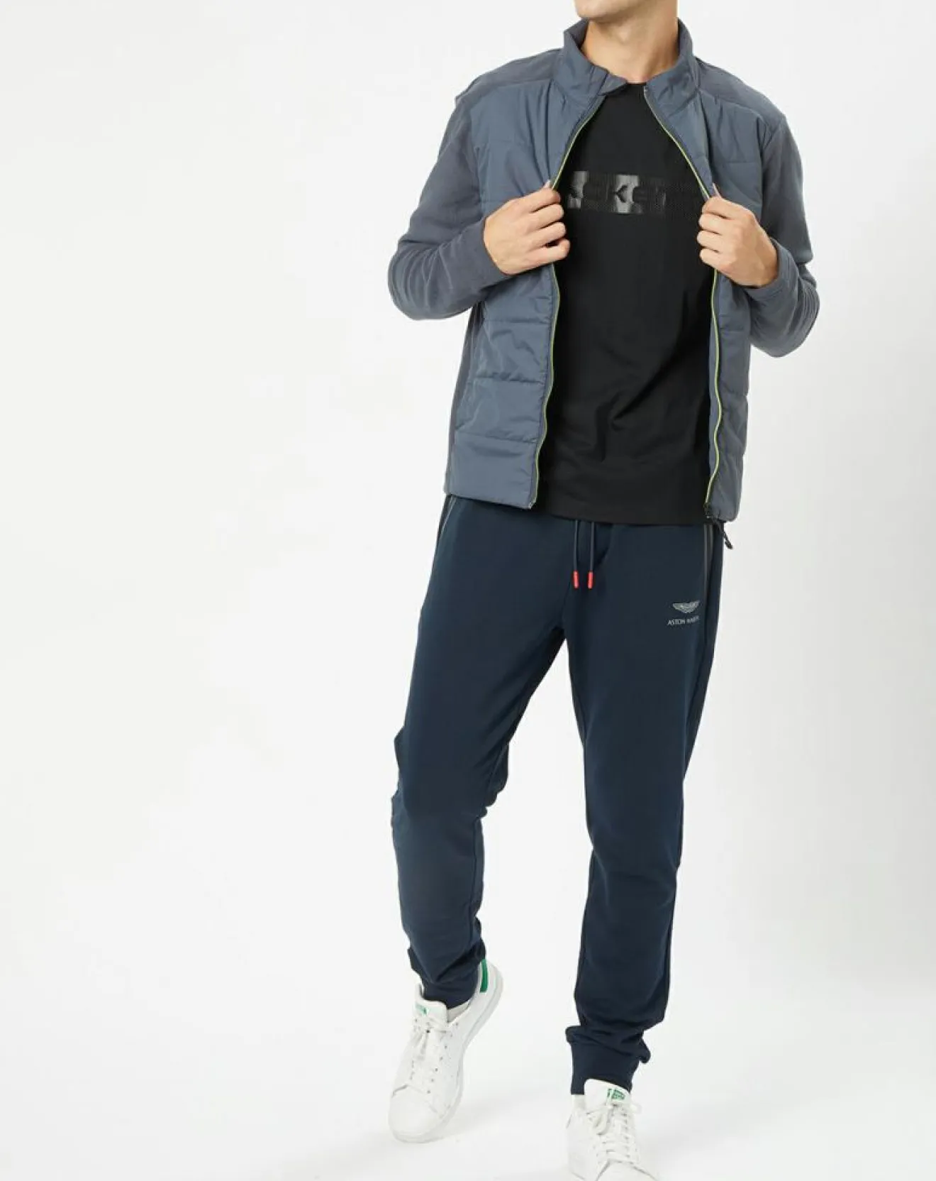 Homme Hackett London Doudoune polaire gris foncé