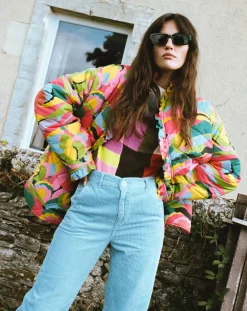 Sale Manoush Doudoune Purple fluo