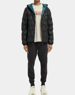 Homme Scotch & Soda Doudoune rembourrage repreve noire