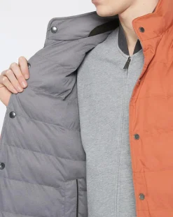 Homme Hackett London Doudoune Réversible gris/rouille