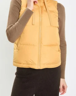 Clearance Marc O'Polo Doudoune sans manches à capuche jaune