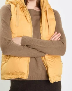 Clearance Marc O'Polo Doudoune sans manches à capuche jaune