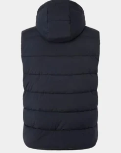 Homme Hackett London Doudoune sans manches à capuche bleue