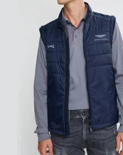Discount Hackett London Doudoune sans manches Aston Martin Racing bleue
