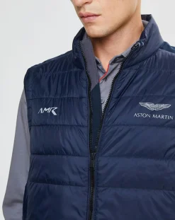 Discount Hackett London Doudoune sans manches Aston Martin Racing bleue