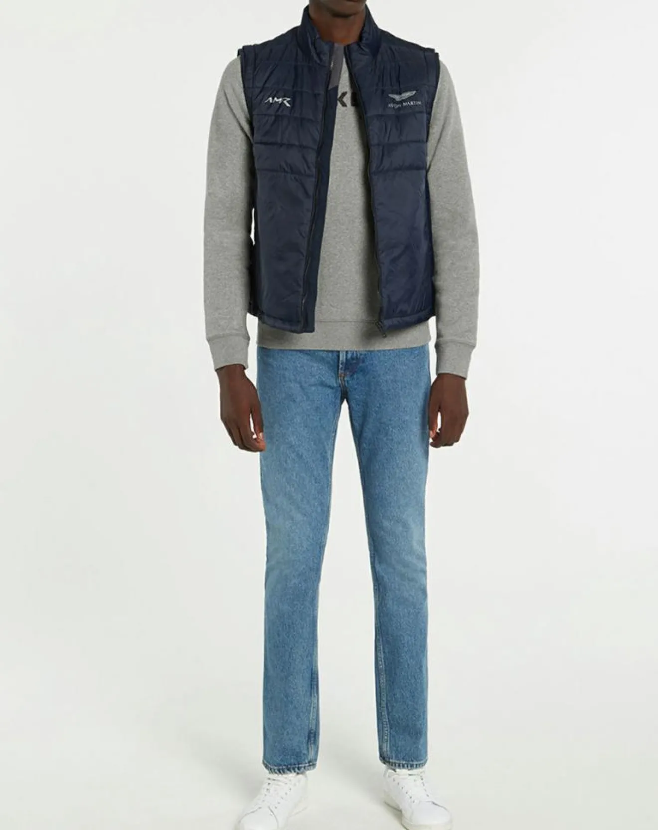 Discount Hackett London Doudoune sans manches Aston Martin Racing bleue