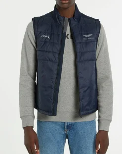 Discount Hackett London Doudoune sans manches Aston Martin Racing bleue