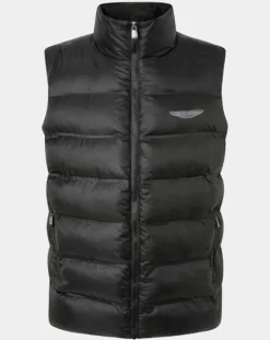 Outlet Hackett London Doudoune sans manches Aston Martin Racing noire