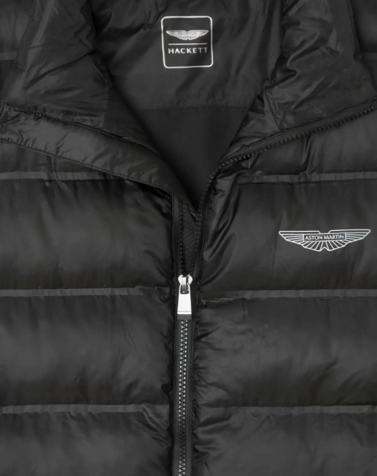 Outlet Hackett London Doudoune sans manches Aston Martin Racing noire