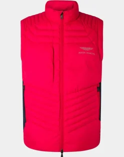 Homme Hackett London Doudoune sans manches Aston Martin Racing rouge/bleu