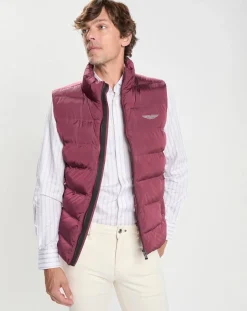 New Hackett London Doudoune sans manches Aston Martin Racing bordeaux