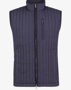 Outlet Hackett London Doudoune sans manches bimatière bleue