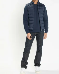 Homme Hackett London Doudoune sans manches bleu marine