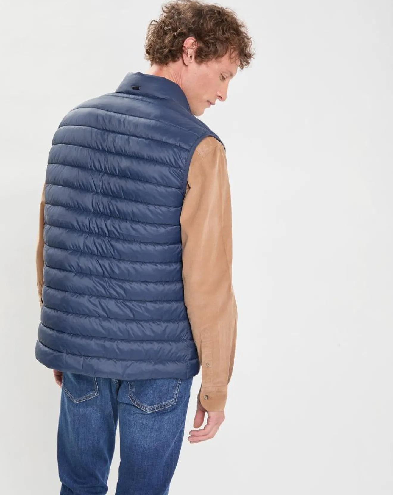 Sale Hackett London Doudoune sans manches bleu marine