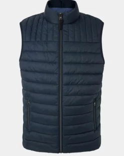 Sale Hackett London Doudoune sans manches bleu marine