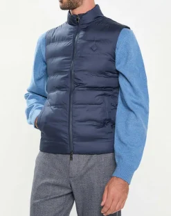 New Hackett London Doudoune sans manches bleu marine