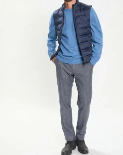 New Hackett London Doudoune sans manches bleu marine