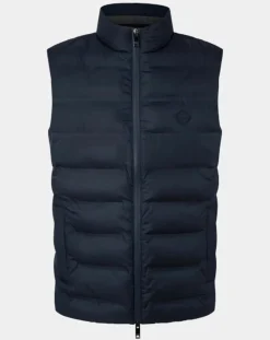 New Hackett London Doudoune sans manches bleu marine