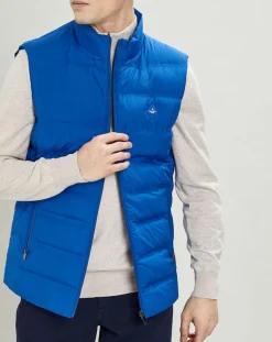 Homme Hackett London Doudoune sans manches bleue