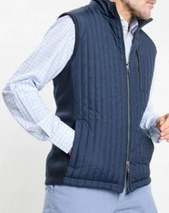 Outlet Hackett London Doudoune sans manches bleue