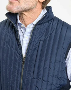 Outlet Hackett London Doudoune sans manches bleue