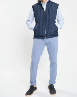 Outlet Hackett London Doudoune sans manches bleue