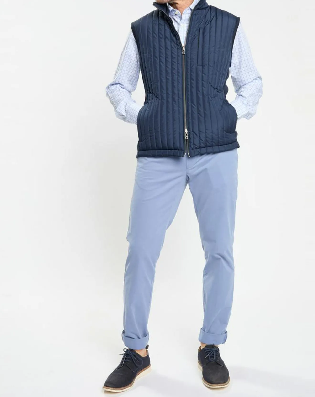 Outlet Hackett London Doudoune sans manches bleue