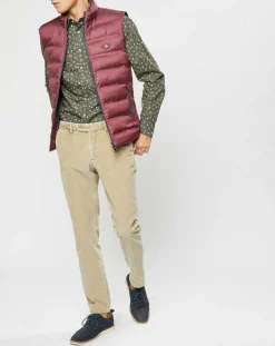 Homme Hackett London Doudoune sans manches bordeaux