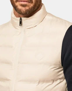 Homme Hackett London Doudoune sans manches écrue