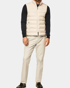 Homme Hackett London Doudoune sans manches écrue