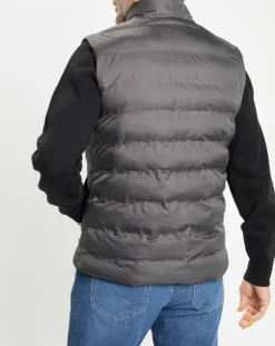 Homme Hackett London Doudoune sans manches gris foncé