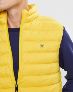 Homme Hackett London Doudoune sans manches jaune