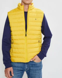 Homme Hackett London Doudoune sans manches jaune